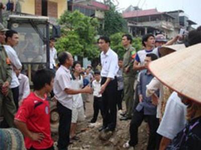 Giáo dân Thái Nguyên tranh chấp với công an