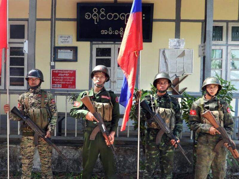 The Arakan Army has seized the District Court in Ann District, Rakhine State., Myanmar, Dec. 6, 2024