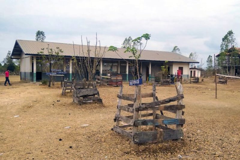 A primary school in a rural area of Savannakhet province, Laos, March 2023.