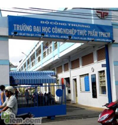 Trường Đại học Công nghiệp Thực phẩm, nơi SV Nguyễn Phương Uyên đang học. Photo courtesy of diadiem.com