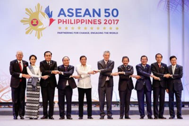 Ngoại trưởng các nước ASEAN họp thượng đỉnh tại Manila, Philippines hôm 29/4/2017. 