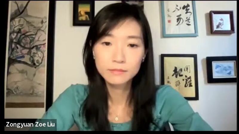 美国外交关系协会研究员刘宗媛（Zongyuan Zoe Liu）指出，中国同时需要面对去全球化的结构性问题。（视频截图/CFR）