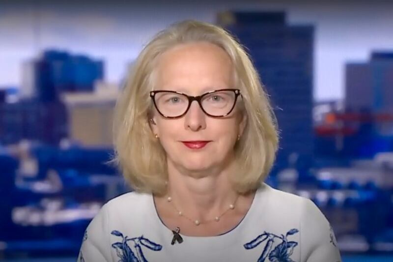 Jennifer May, Canada's ambassador to China, appears on CTVNews, June 18, 2024. (CTVNews screenshot)