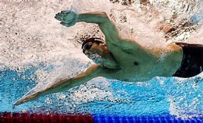 Michael Phelps trong lượt bơi chứng tỏ khả năng 200 mét bướm hôm thứ hai- AFP photo