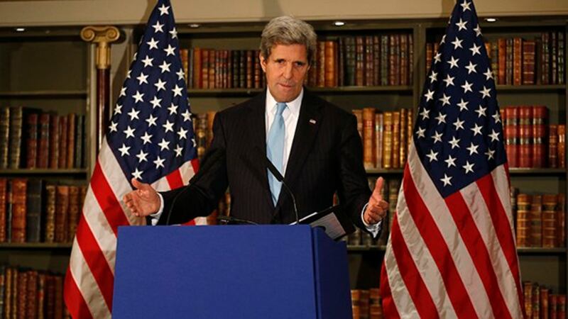 美国拜登政府气候变化特使约翰·克里（John Kerry）4月14日访问中国（美联社）