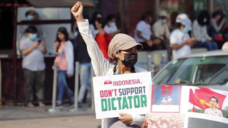 myanmar-protester-myaenigone-junction-yangon-feb23-2021.jpg