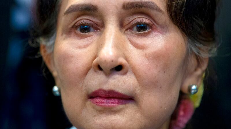 昂山素季（Aung San Suu Kyi）。（AP）