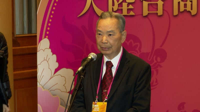 珠海台商协会荣誉会长叶飞呈。（记者李宗翰摄）