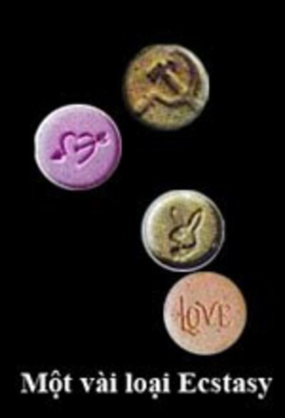 Được sản xuất lén lút những viên thuốc ecstasy trông rất thô sơ. RFA