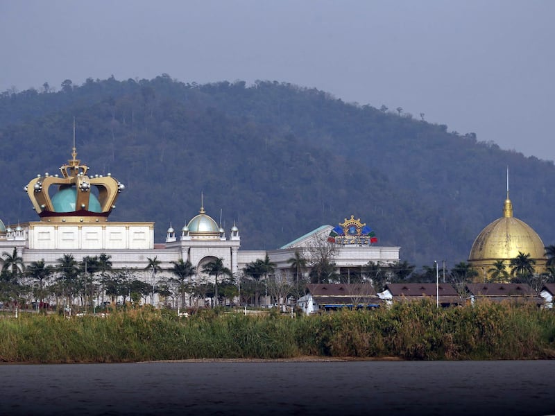 The Blue Shield casino, operated by the Kings Romans Group, stands in the Golden Triangle special economic zone on the banks of the Mekong river in Laos, March 2, 2016.