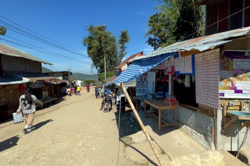 The Ohn Pyan refugee camp near Mae Sot, Thailand, undated photo.