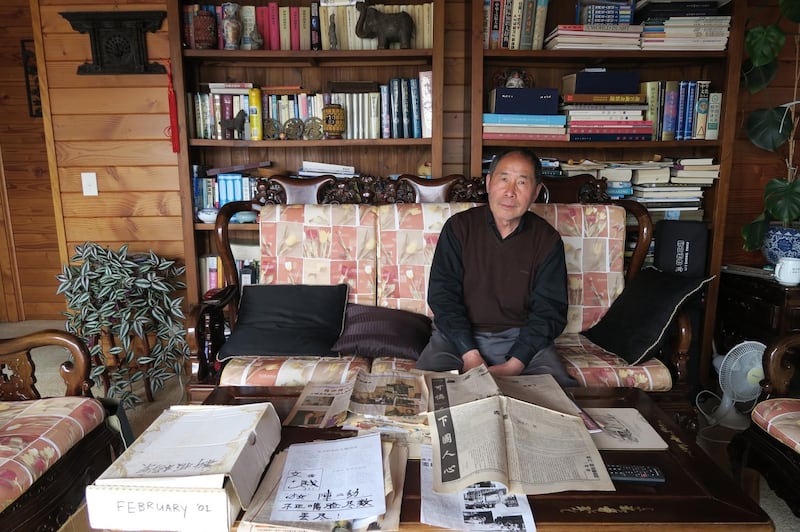 Chen Weijian, a former Hangzhou printing house operator who fled China after the 1989 Tiananmen killings and settled in New Zealand , where he founded the New Times Weekly in 1996. Credit: Radio Free Asia