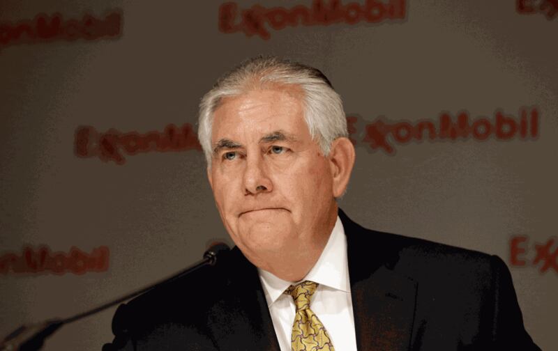 Hình minh họa. Cựu Giám đốc điều hành (CEO) của ExxonMobil Rex Tillerson tại cuộc họp với các cổ đông của ExxonMobil ở Dallas, Mỹ hôm 28/5/2014.