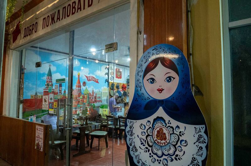 The Russian restaurant Privet in Vientiane, Laos, June 25, 2023. Credit: Tran Viet Duc/RFA