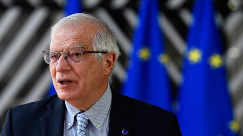 欧盟外交与安全政策高级代表博雷利（Josep Borrell ）表示，不要将欧盟连接国际策略视为中国的“一带一路” 替代方案。（法新社图片）