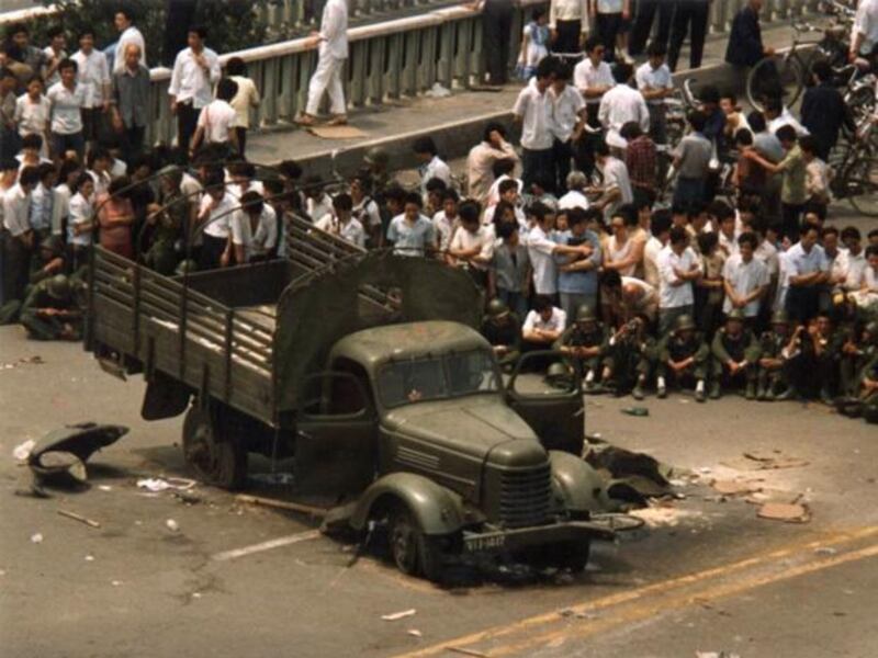 1989年6月4日清晨的北京街头（六四档案图）