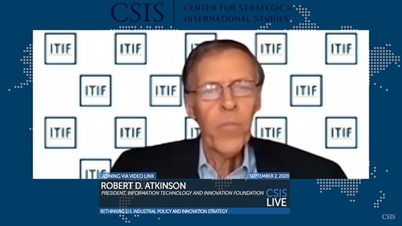 美国智库信息技术与创新基金会（ITIF）主席阿特金森 (Robert Atkinson) 在讨论会上发言（视频）