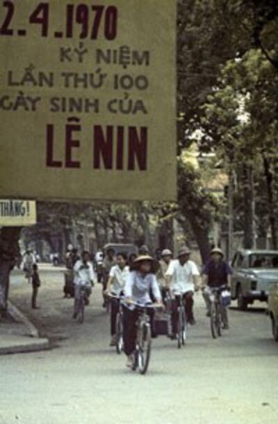 Hà Nội kỷ niệm ngày sinh Lê Nin năm 1970. AFP photo