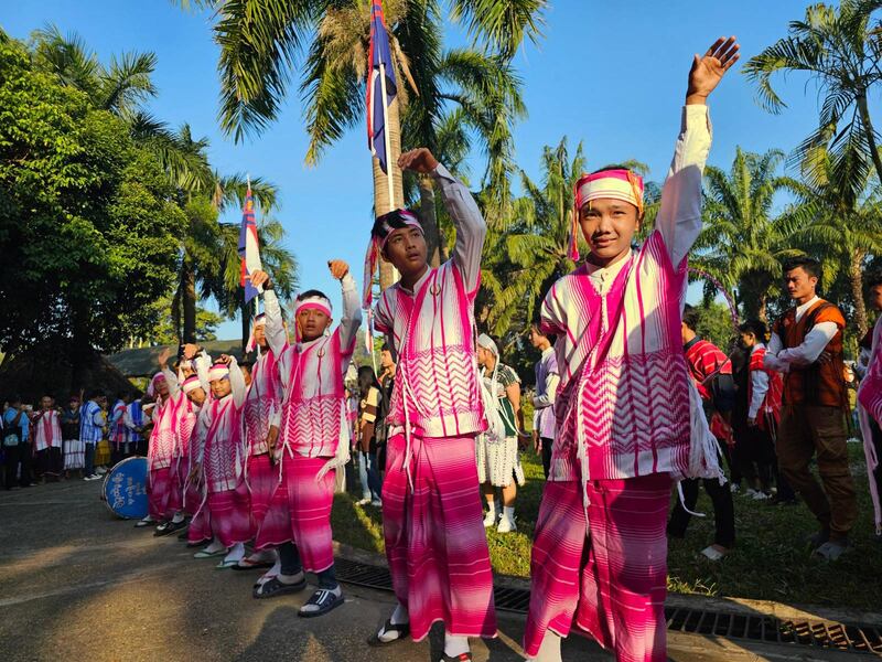 Ethnic Karen people gather at the National Races Village in Yangon for their traditional New Year’s celebration, Dec. 30, 2024.