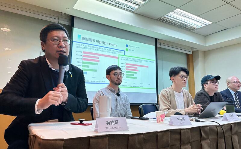 台湾民主实验室19日公布“2024台湾选举境外资讯操作影响分析”初步结果。（记者夏小华摄）