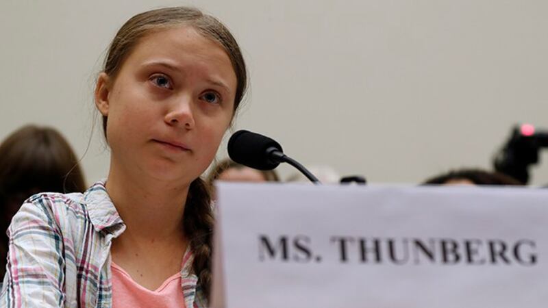 中国官媒日前嘲讽瑞典环保少女格蕾塔（Greta Thunberg）“成长过程中碳排放其实并不少”，格蕾塔批评这是“肥胖羞辱”（fat shaming）。（美联社图片）