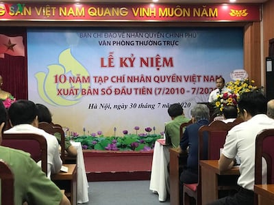 Kỷ niệm 10 năm ra mắt Tạp chí Nhân quyền Việt Nam.