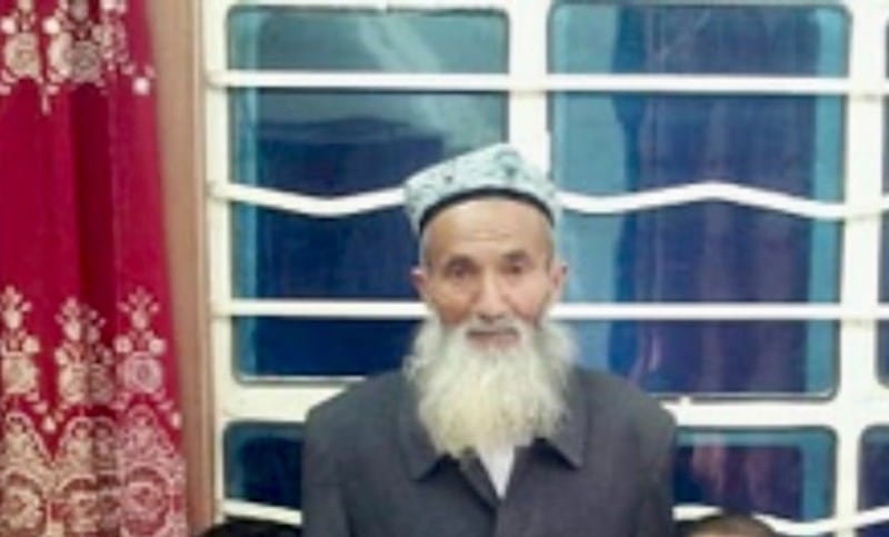 The last photo of Abdulkerim Zikrullah Idris, taken in 2014 in Hotan in China's far-western Xinjiang Uyghur Autonomous Region. Credit: Courtesy photo