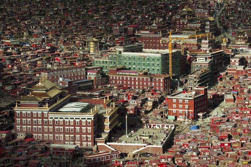 Larung Gar Buddhist Academy in Sertar County of Garze, Tibetan Autonomous Prefecture, Sichuan province, China, July 23, 2015.