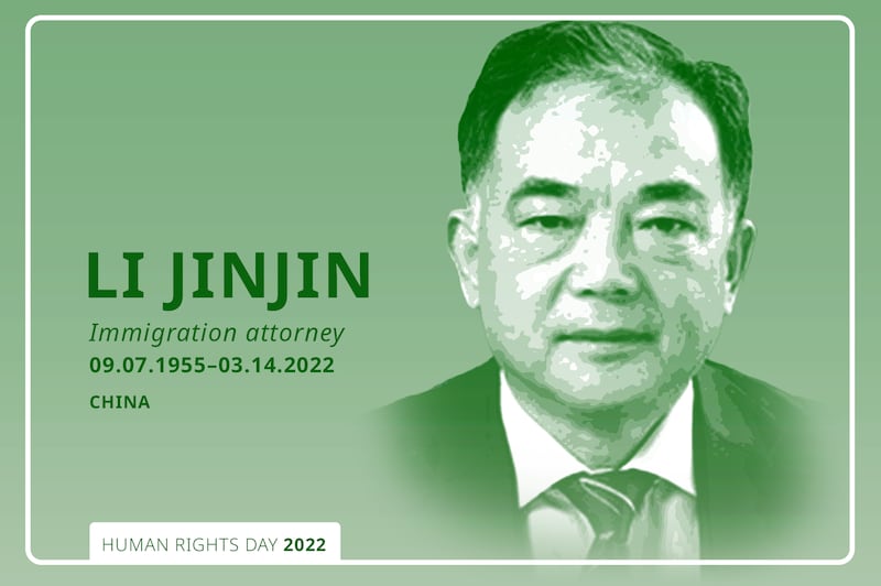 Li Jinjin. Graphic: RFA