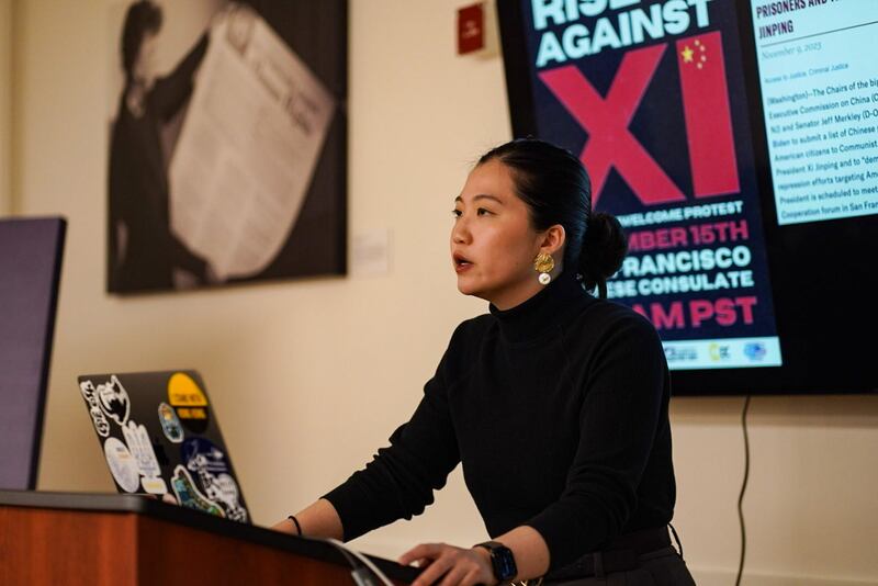 Hong Kong Democracy Council Executive Director Anna Kwok is seen in an undated photo.