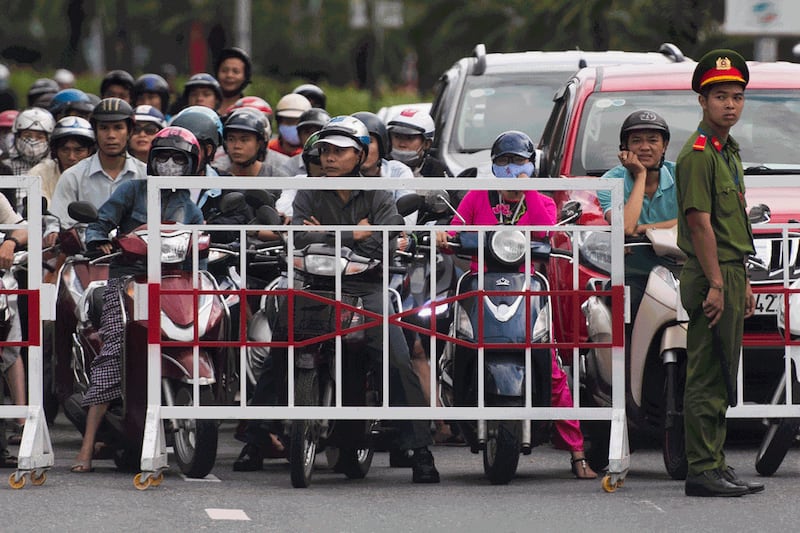 Hình minh họa. Giao thông ở Đà Nẵng nhân dịp Thượng đỉnh APEC vào tháng 11/2017.