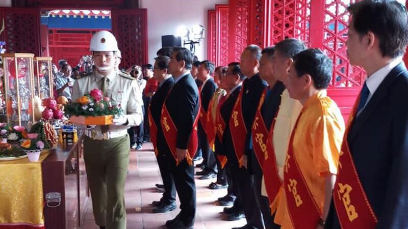 台南市郑成功联合祭典过去来自世界各地数千人。（世界郑氏宗亲总会脸书）