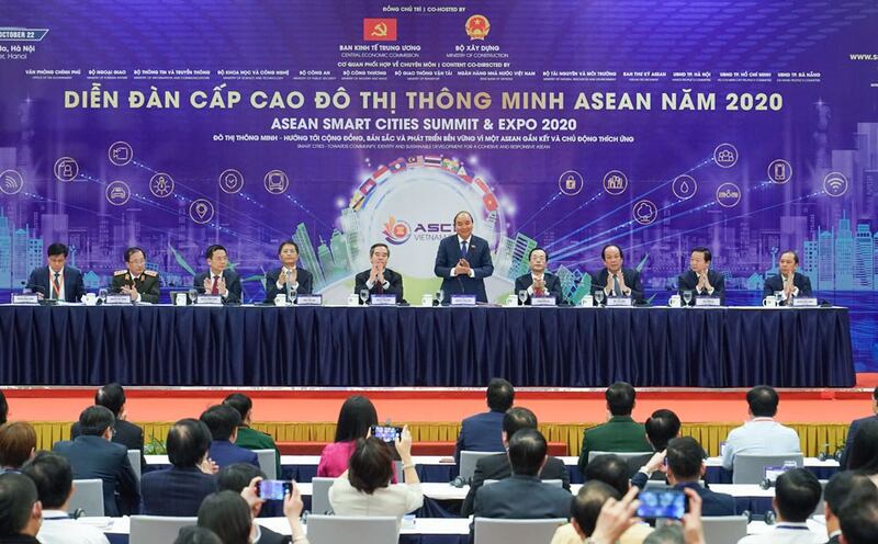 Diễn đàn cấp cao đô thị thông minh ASEAN (ASEAN Smart Cities Summit & Expo 2020) hôm 22 tháng 10 năm 2020 ở Hà Nội.