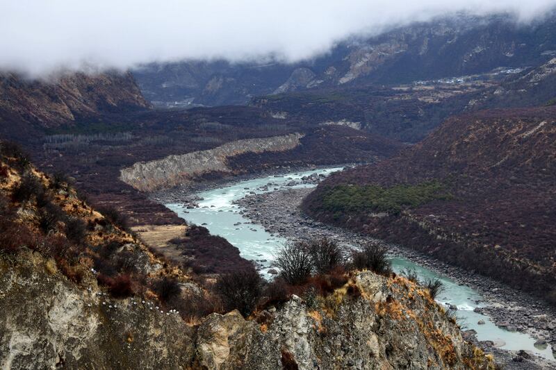 The Yarlung Zangbo Grand Canyon in Nyingchi city in Tibet Autonomous Region in China on March 28, 2021.