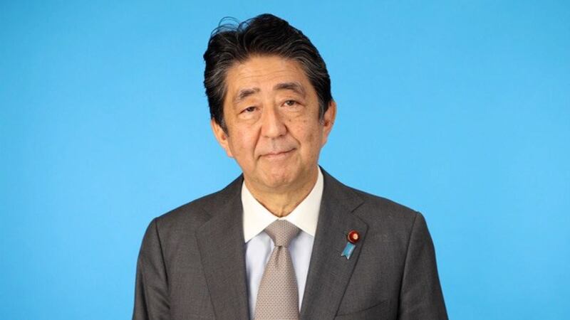 日本前首相安倍晋三敦促中国不要追求领土扩张 (记者李宗翰翻摄)