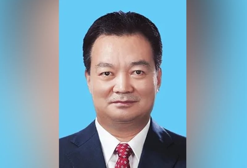 Newly appointed Chinese Communist Party chief Wang Junzheng, in undated Chinese state media photo.