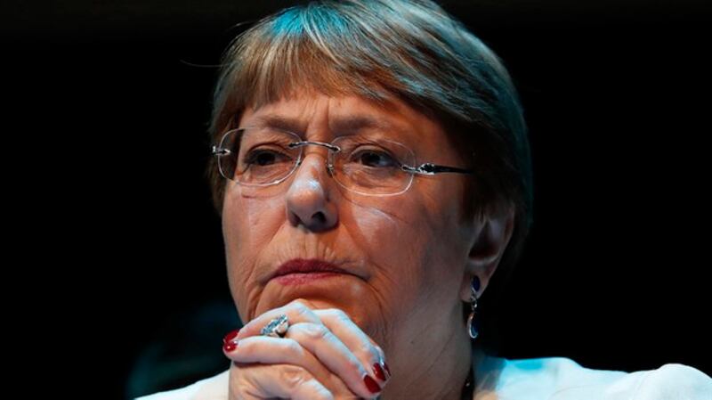 联合国人权事务高级官员米歇尔·巴切莱特（Michelle Bachelet）。（美联社）