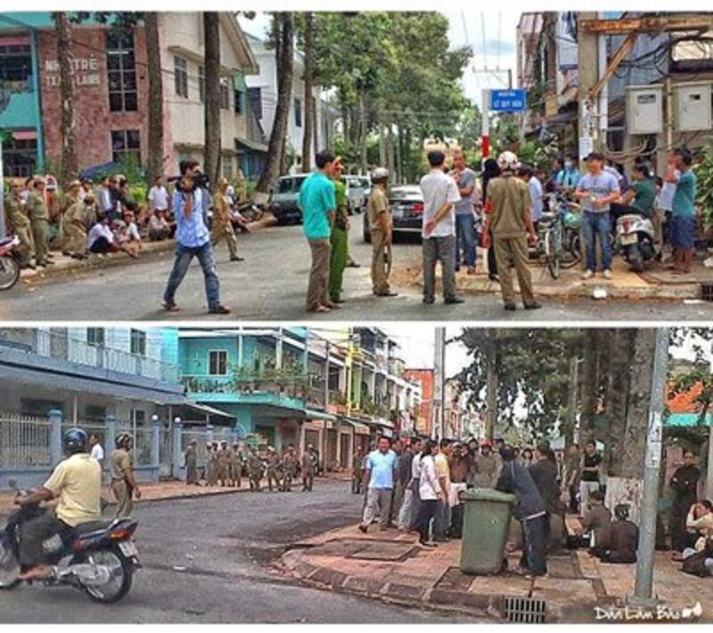 Sáng nay, 26/08/2014, tại Tòa án nhân dân ở Cao Lãnh, Đồng Tháp (địa chỉ: Số 1, Lê Quí Đôn, Phường 1, Quận Cao Lãnh, tỉnh Đồng Tháp.) được hàng trăm công an, an ninh bao vây ngăn chặn để chuẩn bị cho phiên xử chị Bùi Thị Minh Hằng , chị Nguyễn Thị Thúy Quỳnh và anh Nguyễn Văn Minh vào lúc 8 giờ sáng (danlambao)