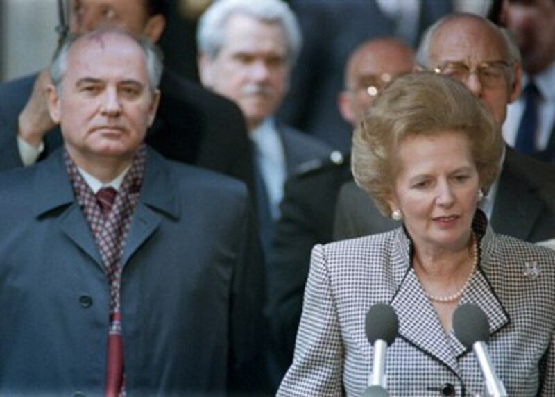 Thủ tướng Thatcher và Tổng Bí Thư Gorbachev, 1984- AFP photo