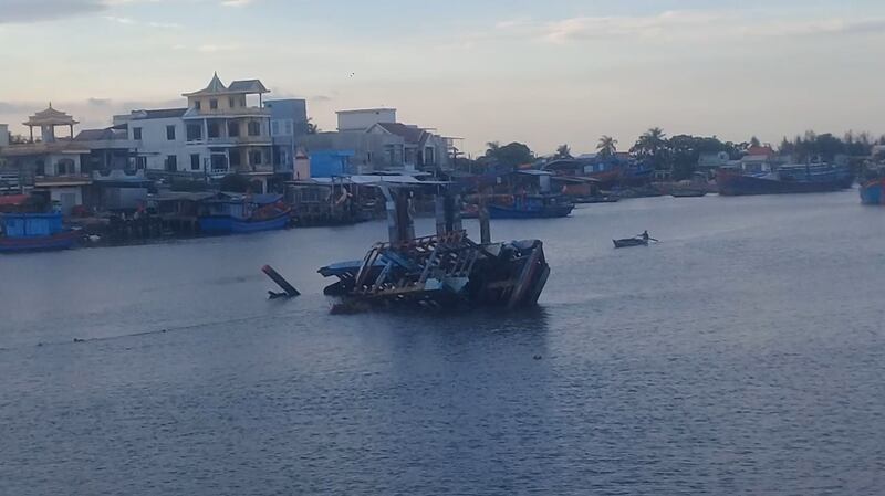 Làng chài ở xã Nghĩa An, Quảng Ngãi năm 2019.