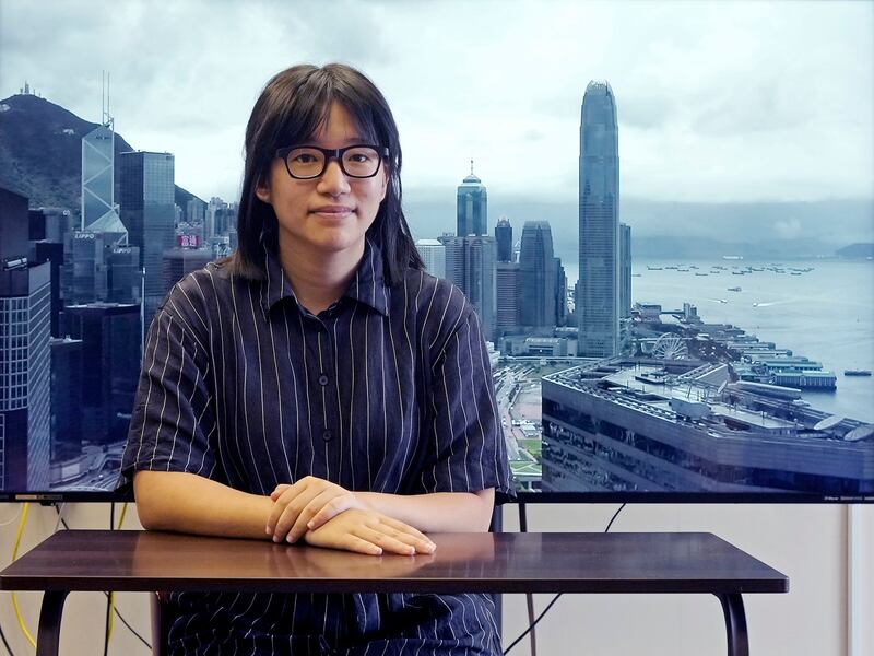 Hong Kong's Court of Final Appeal has overturned the acquittal of rights activist Chow Hang-tung, pictured after a May 24, 2021 interview in the city. (Vincent Yu/AP)