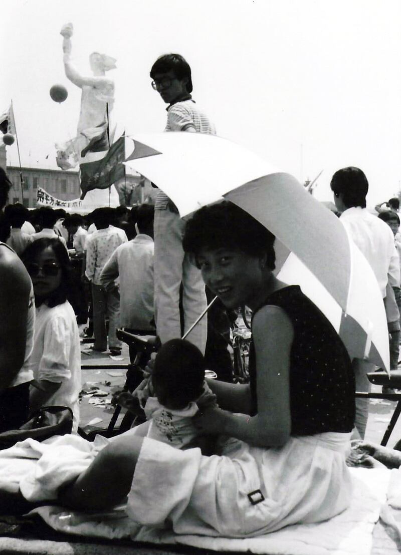 1989年学运期间的北京街头。（Muriel Southerland）