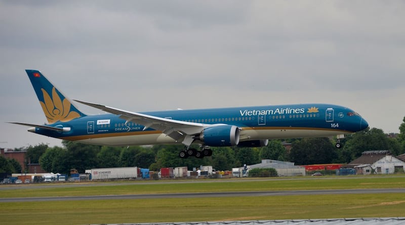 Máy bay Boeing 787-9 Dreamliner của Vietnam Airlines. (Ảnh minh họa)