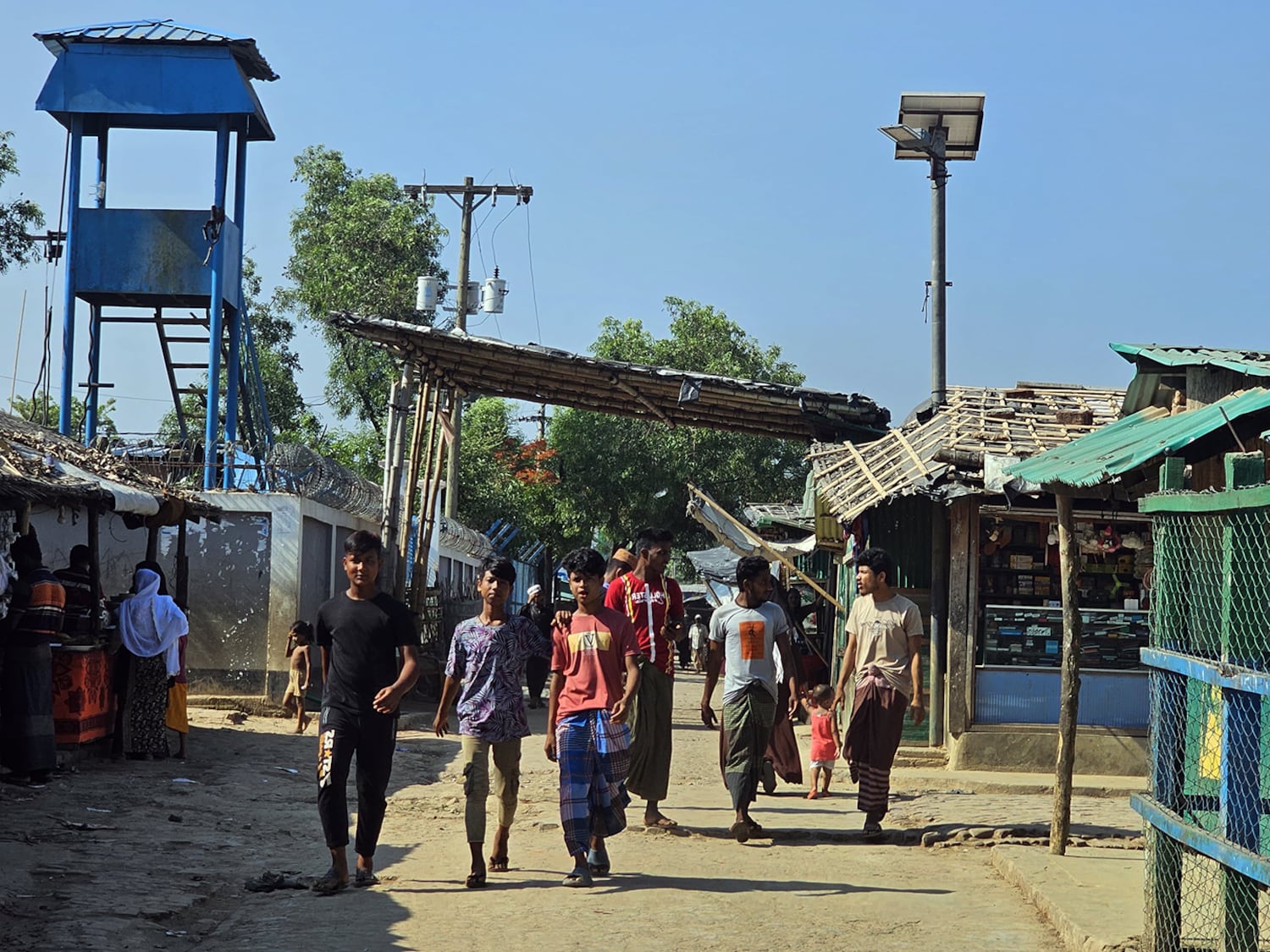 Rohingya teenagers from the Leda camp in Teknaf, a sub-district of Cox’s Bazar, Bangladesh, goes out in search of work, Dec. 20, 2024.