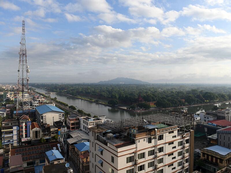 Myanmar's second largest city, Mandalay, is seen on Oct. 24, 2024.