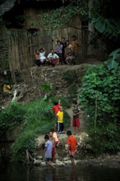 Một nơi sống tạm của người tị nạn tại Thái Lan. AFP photo 