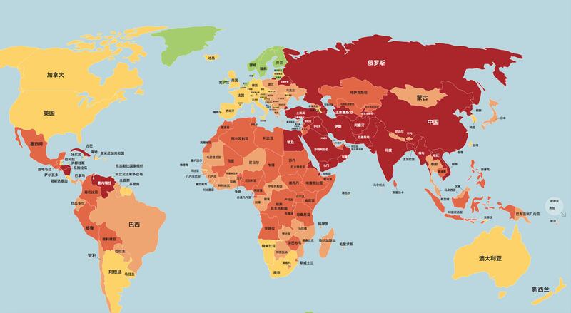 5月3日世界新闻日，无国界记者组织发布“2023年世界新闻自由指数”。（无国界记者组织提供）