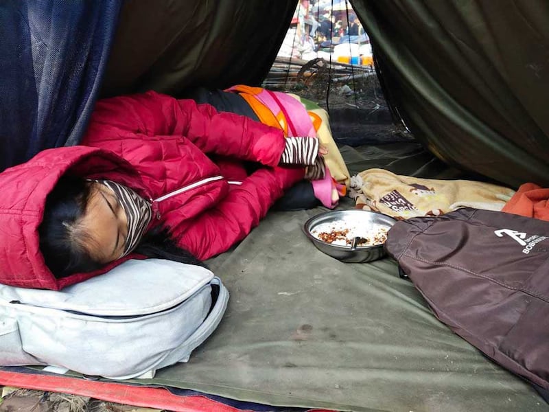 The jungle camps in Kayah state along Myanmar's border with Thailand are “very cold,” Htet Htet Eaindra says. “There are days when you wake up in the morning without having a good night's sleep.”