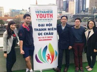 Một số sinh viên trong Ban Tổ Chức Đại hội Thanh Niên Úc Châu (http://daihoi.org.au/youthconference/gallery)