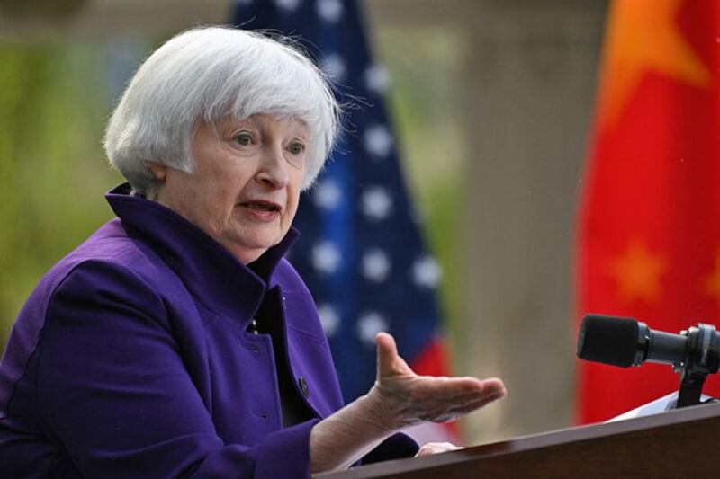 US Treasury Secretary Janet Yellen in an undated photo (AFP)